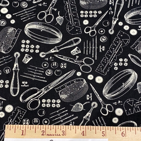 6 PC Cotton Fabric Dressmaking Collection Vintage Notions Amy Barickman Sewing - Picture 5 of 6